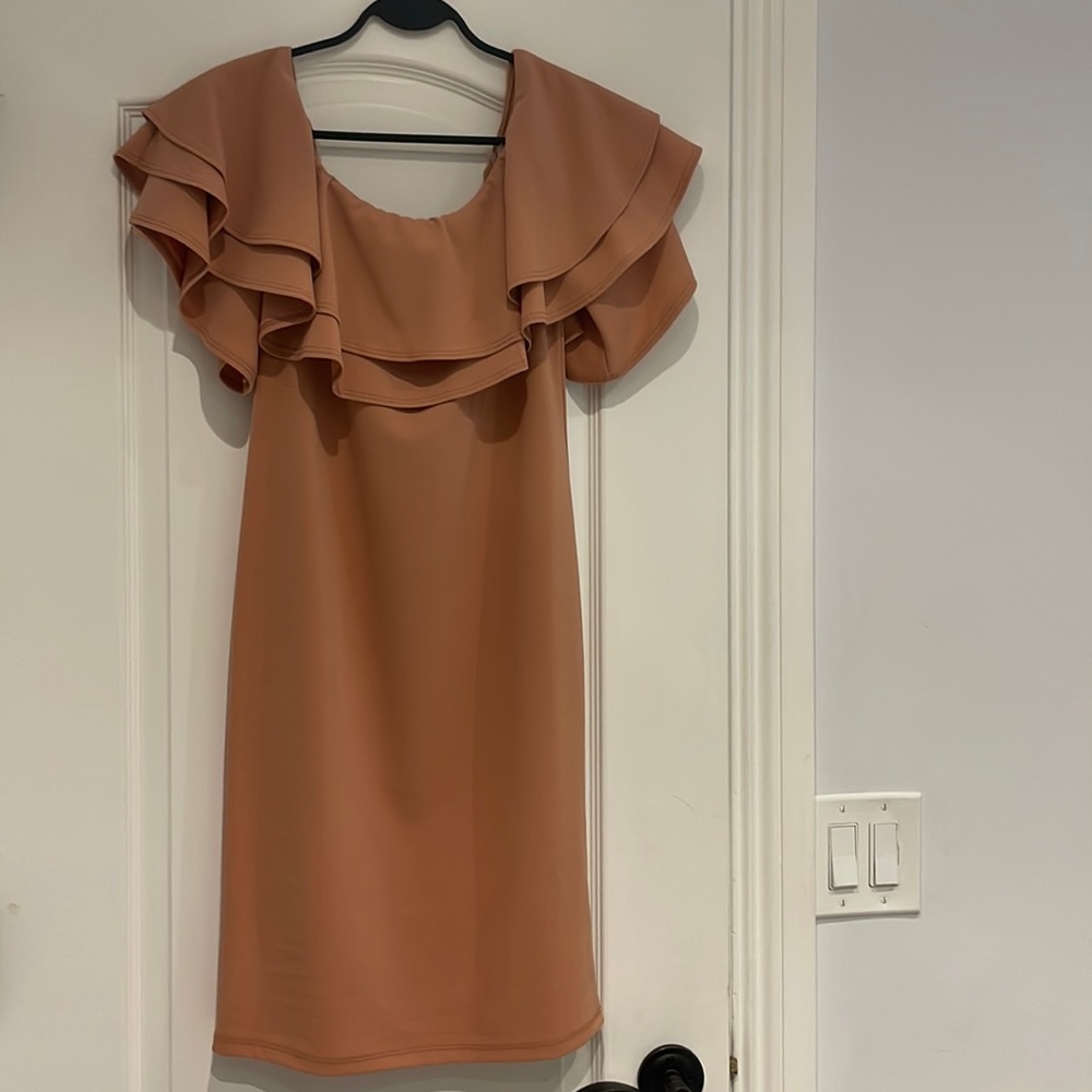 Fitted Off Shoulder Maternity Dress